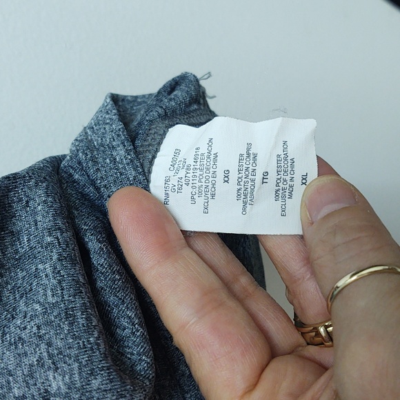 Champion~2XL~Men's Powertrain Vapor T-Shirt~Dark Grey - Picture 4 of 7